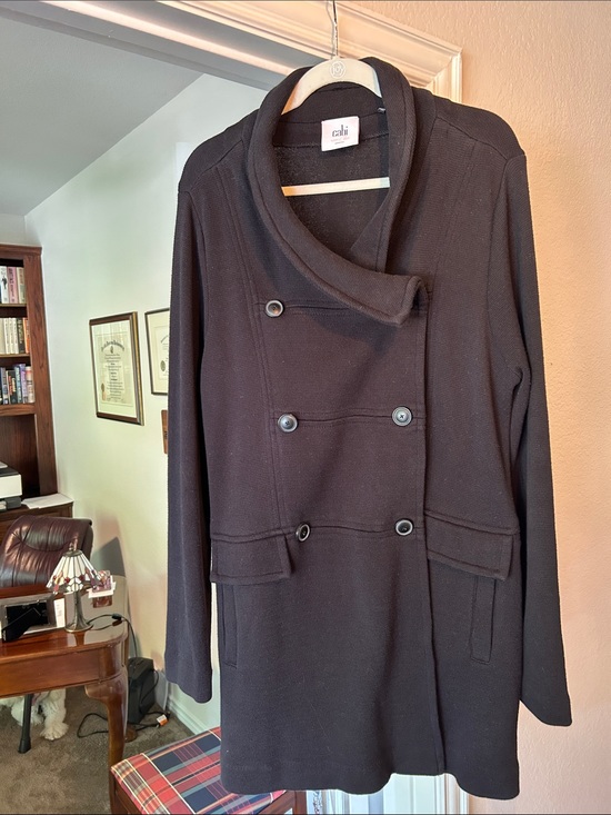 CAbi Jackets & Blazers - CAbi Manor Double Breasted Knit Peacoat | Coat (No Fur Collar) Style Number 3008
